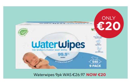 Water best sale wipes dunnes